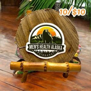 10 / $10 Men’s Health Alaska Fairbanks Sticker - Travel / Bear / Bucket List